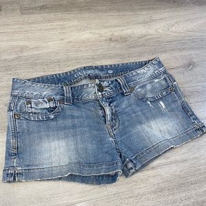 Guess Lowrise Distressed Shorts